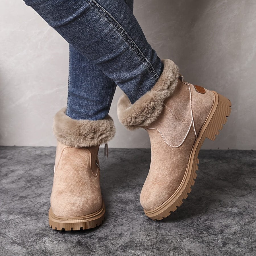 Pierina | Stivaletti Invernali Donna Foderati con Zip Laterale - Calore Chic