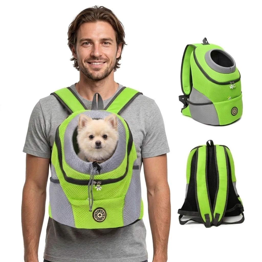 Zaino Porta Cane Ergonomico con Imbottitura e Spallacci Regolabili | Comfort e Sicurezza per Passeggiate e Escursioni