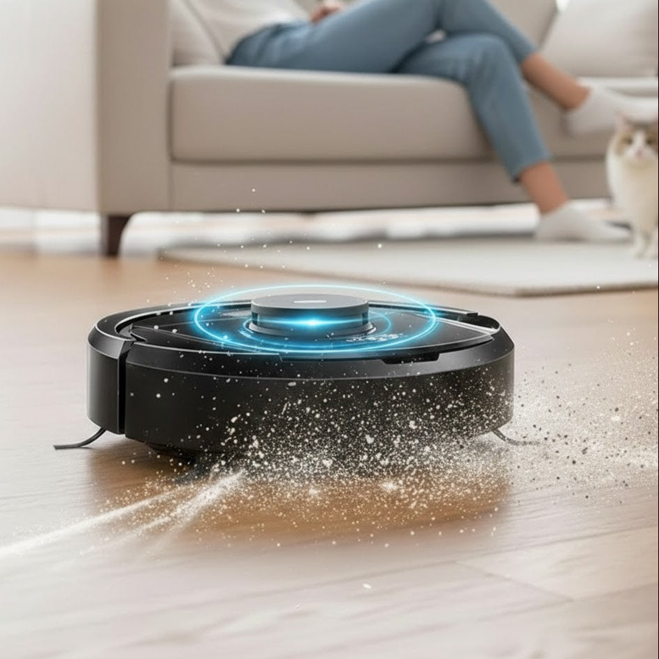 Automatic Vacuum Cleaner | Floor Cleaning Robot with HEPA Filtration | Quiet and Efficient for Healthy Environments