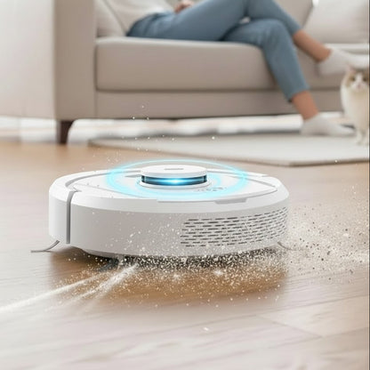 Automatic Vacuum Cleaner | Floor Cleaning Robot with HEPA Filtration | Quiet and Efficient for Healthy Environments