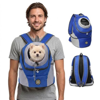 Zaino Porta Cane Ergonomico con Imbottitura e Spallacci Regolabili | Comfort e Sicurezza per Passeggiate e Escursioni