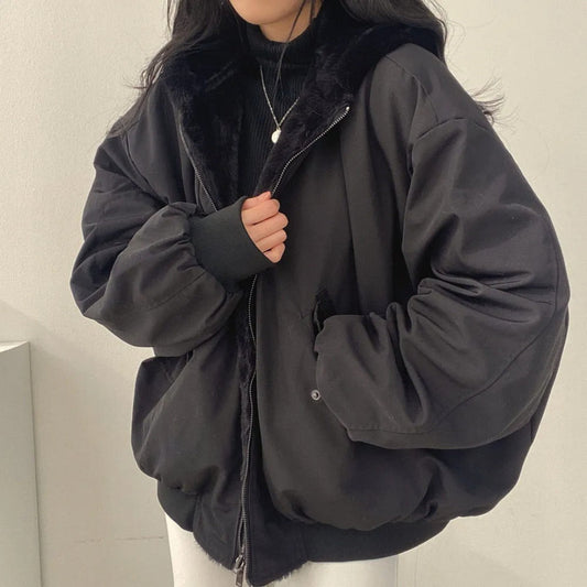 Francesca | Bomber Donna Oversize con Cappuccio e Tasche Utility - Stile Urbano