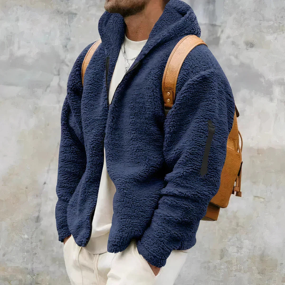 Vittorio | Men's Winter Jacket with Zipper and Pockets - Relaxed Warmth
