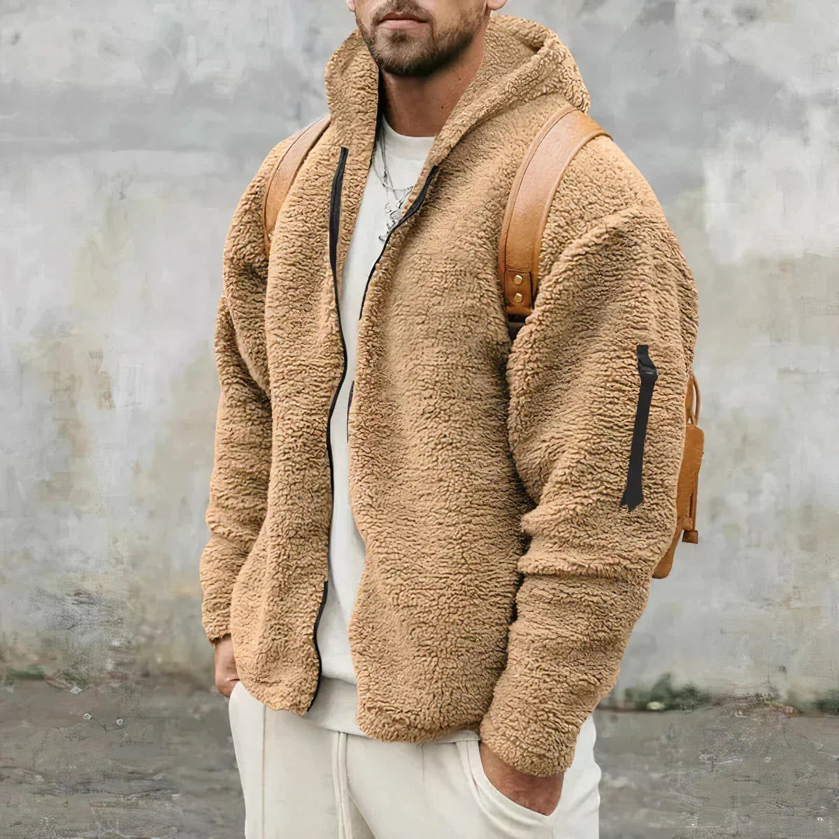 Vittorio | Men's Winter Jacket with Zipper and Pockets - Relaxed Warmth