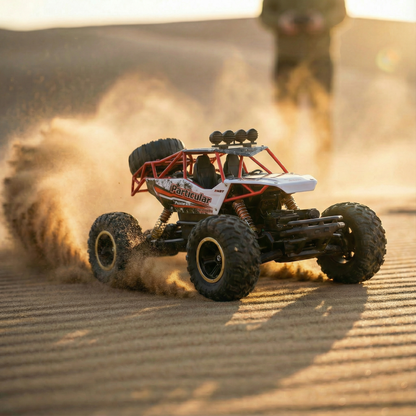 Off-Road Adventures | Tracked Monster Truck 4x4 with Shock Absorption Suspension | Durable Toy for Rough Terrain