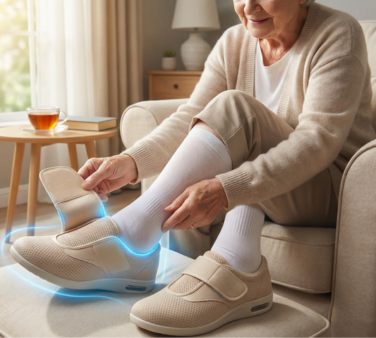 Comfort Footwear | Shoes for Diabetics with Memory Foam Padding | Adaptable Design for Extended Comfort